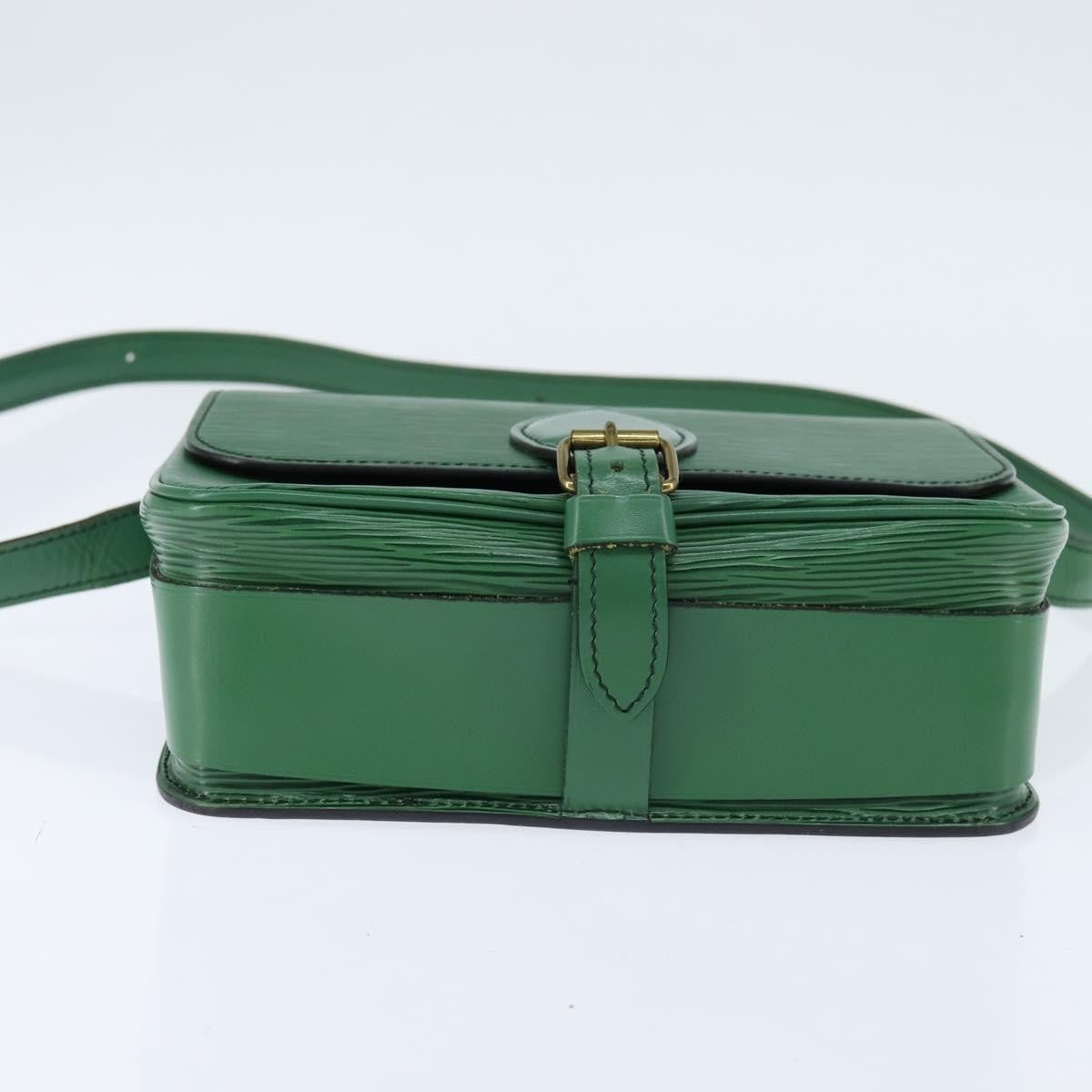 Louis Vuitton Cartouchiere Handbag Epi Leather, GREEN, LEATHER, Shoulder bag