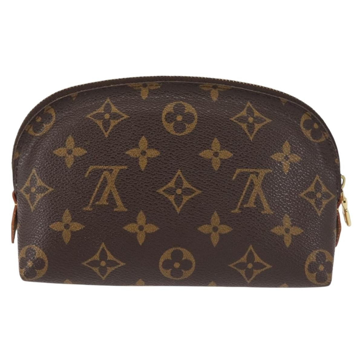 Louis Vuitton Cosmetic Pouch Monogram Canvas, BROWN, CANVAS, Clutche & pouche