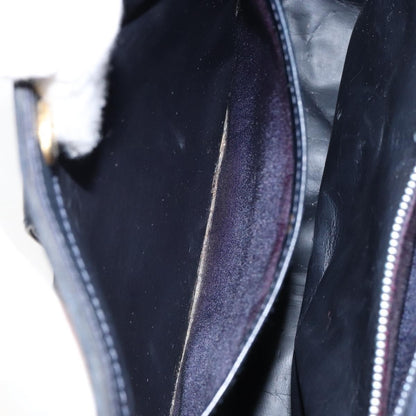 Gucci Vintage Handbag Suede, NAVY, SUEDE, Handbag