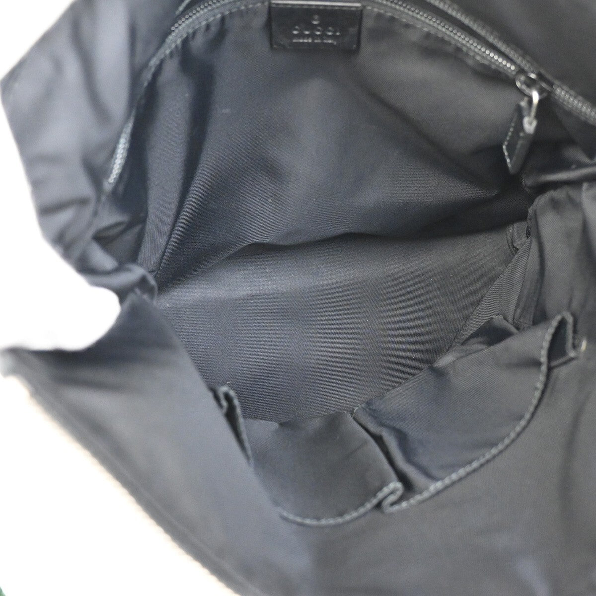 Gucci Web Strap Flat Messenger Bag Techno Canvas, BLACK, CANVAS, Shoulder bag