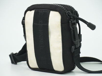 Chanel Sport Line Crossbody Bag Coated Canvas, BEIGE, CANVAS, Crossbody bag