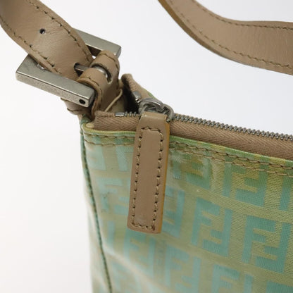 Fendi Vintage Belted Pochette Zucchino Canvas, GREEN, CANVAS, Clutche & pouche