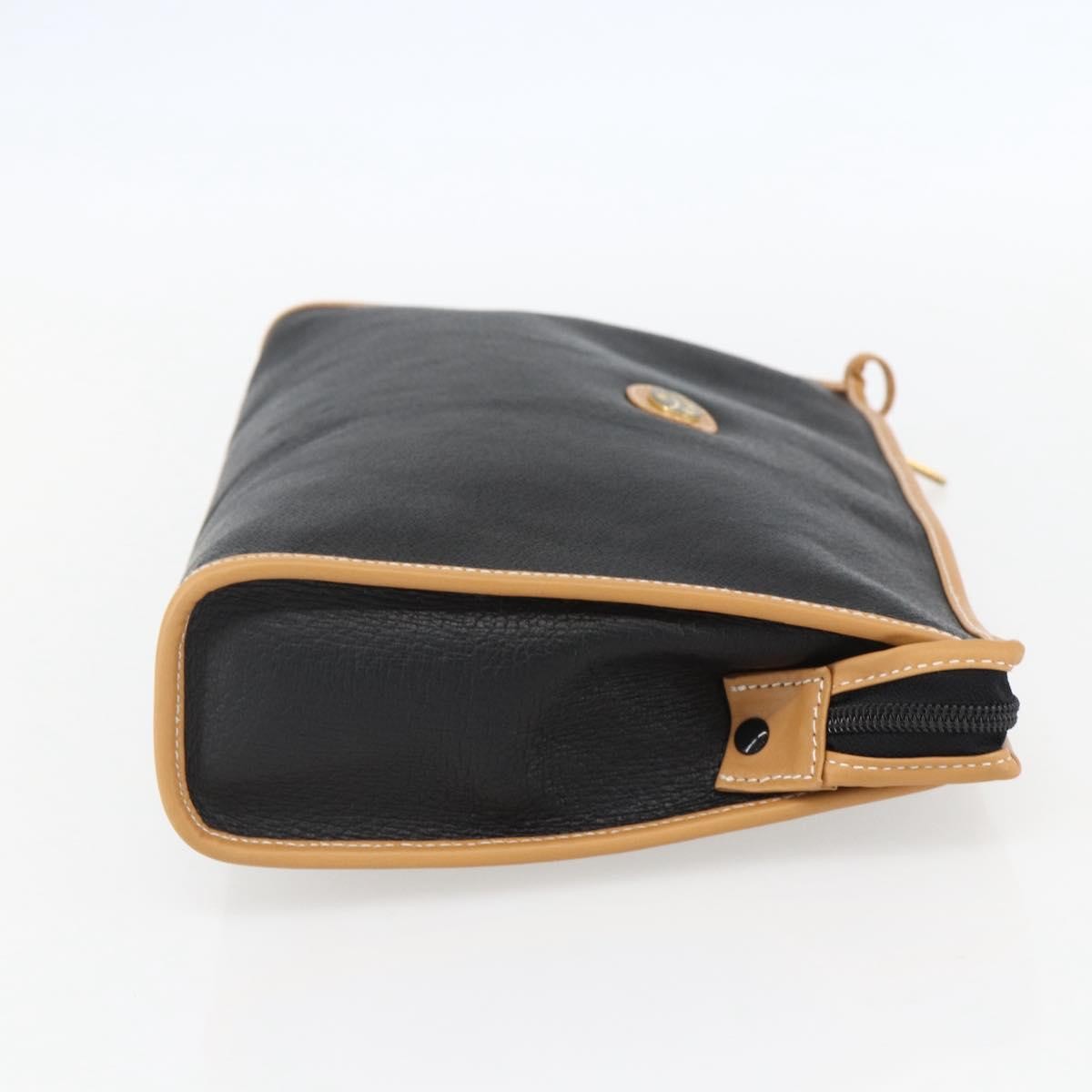 Gucci Zipped Pouch Leather, BLACK, LEATHER, Clutche & pouche