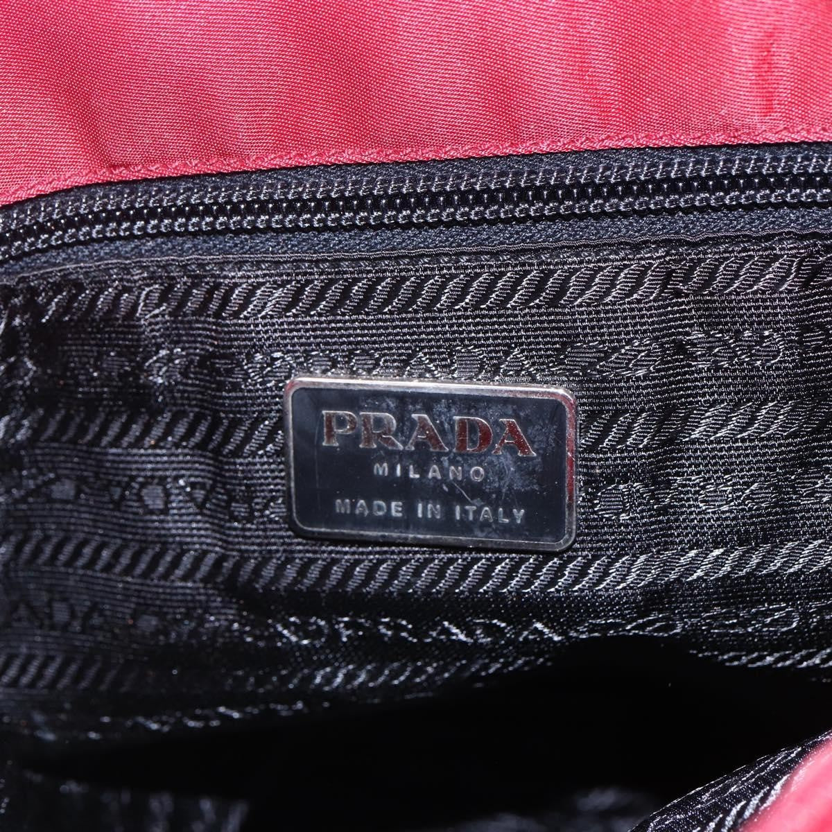 Prada Vintage Tote Tessuto, RED, NYLON, Tote bag