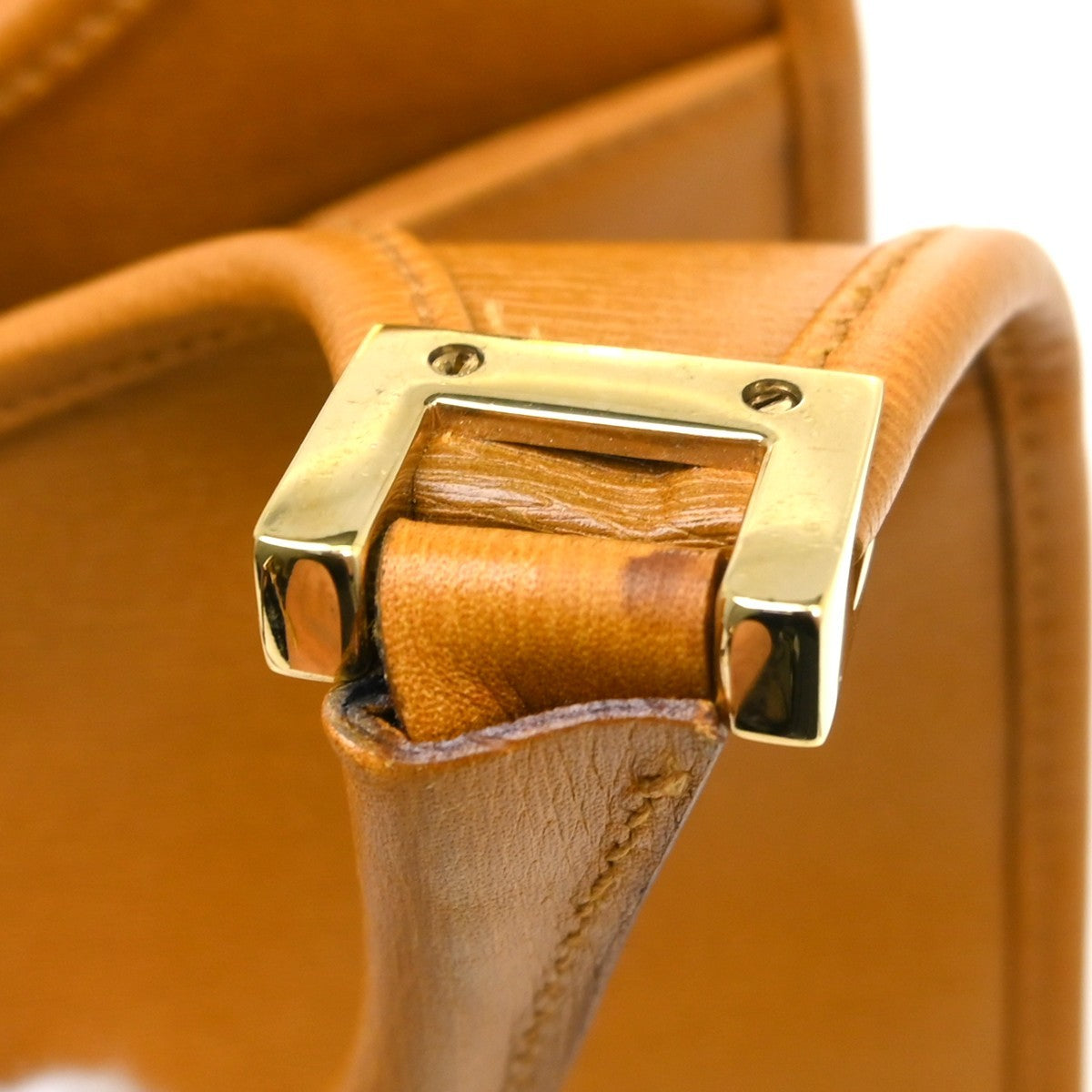 Gucci Vintage Jackie Handbag Leather, Brown, Leather, Handbag