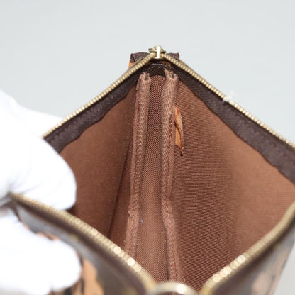 Louis Vuitton Pochette Accessoires Limited Edition Monogram Graffiti, ORANGE, CANVAS, Clutche & pouche