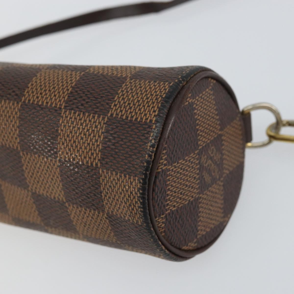Louis Vuitton Papillon Pochette Damier, BROWN, CANVAS, Clutche & pouche