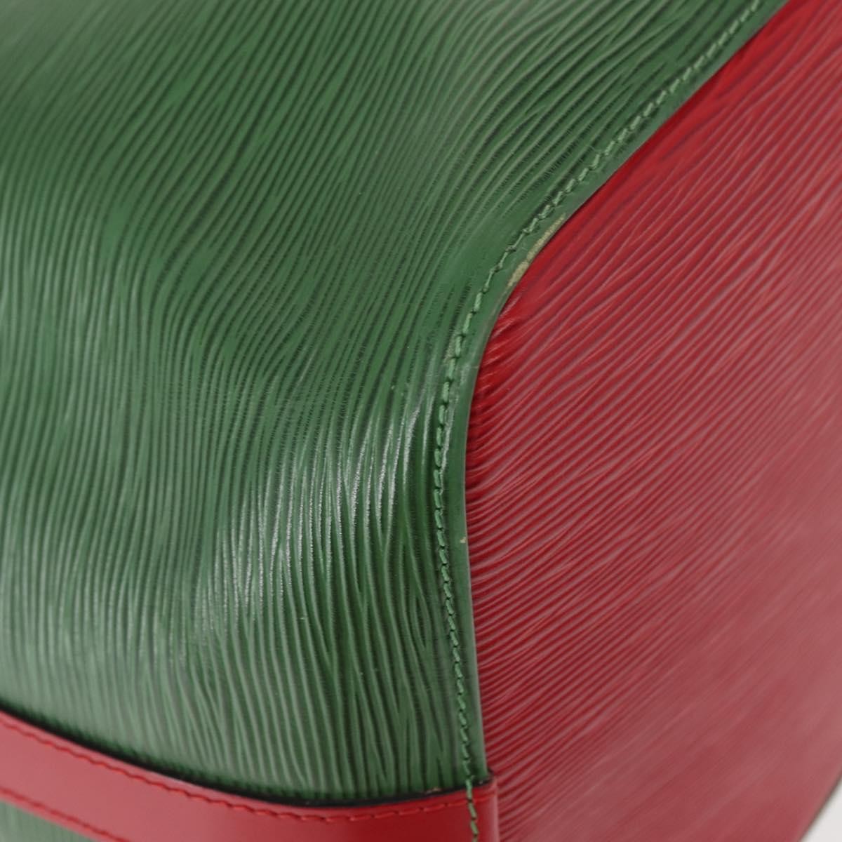 Louis Vuitton Bicolor Petit Noe Handbag Epi Leather, GREEN, LEATHER, Shoulder bag