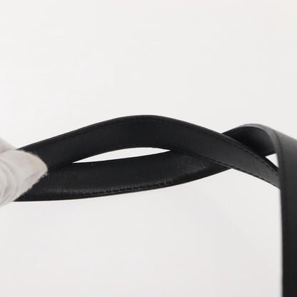 Christian Dior Vintage CD Handbag Leather, BLACK, LEATHER, Handbag