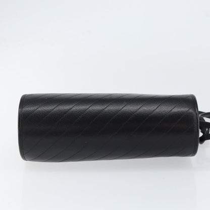 Christian Dior Vintage Shoulder Bag Leather, BLACK, LEATHER, Shoulder bag