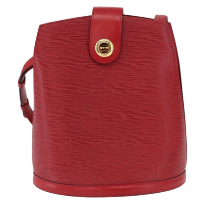 Louis Vuitton Cluny Shoulder Bag Epi Leather, RED, LEATHER, Shoulder bag