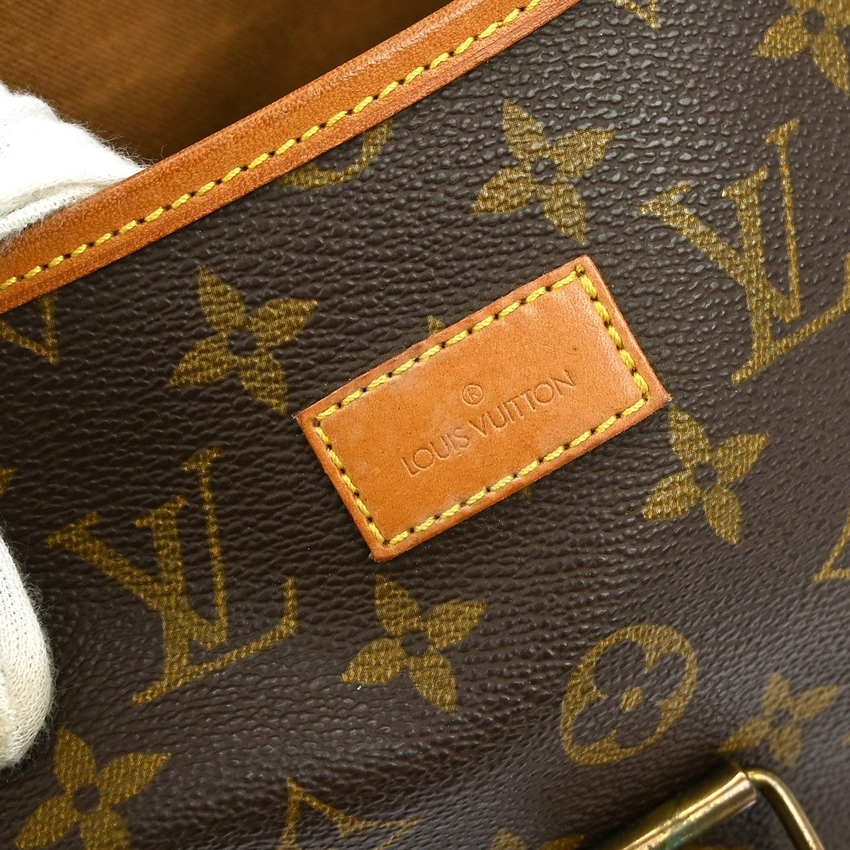 Louis Vuitton Saumur Handbag Monogram Canvas, BROWN, CANVAS, Shoulder bag