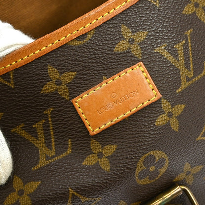 Louis Vuitton Saumur Handbag Monogram Canvas, BROWN, CANVAS, Shoulder bag