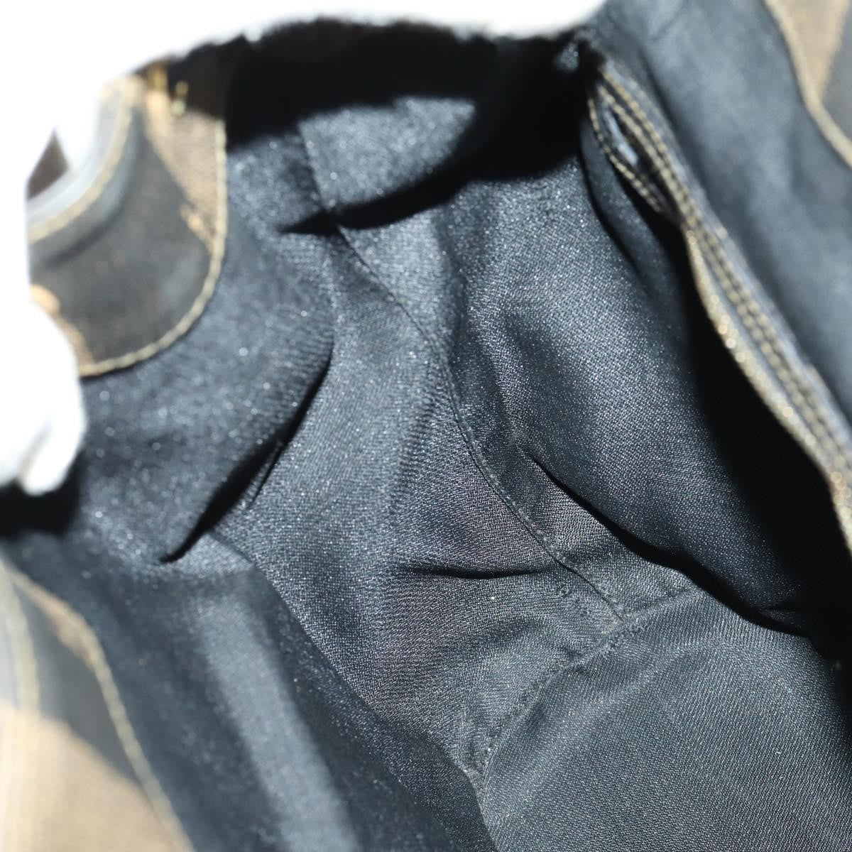 Fendi Pequin Front Pocket Backpack Coated Canvas, BROWN, PVC, Backpack