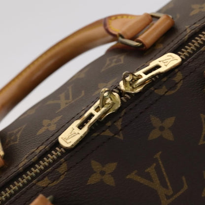 Louis Vuitton Keepall Bag Monogram Canvas, BROWN, CANVAS, Travel bag