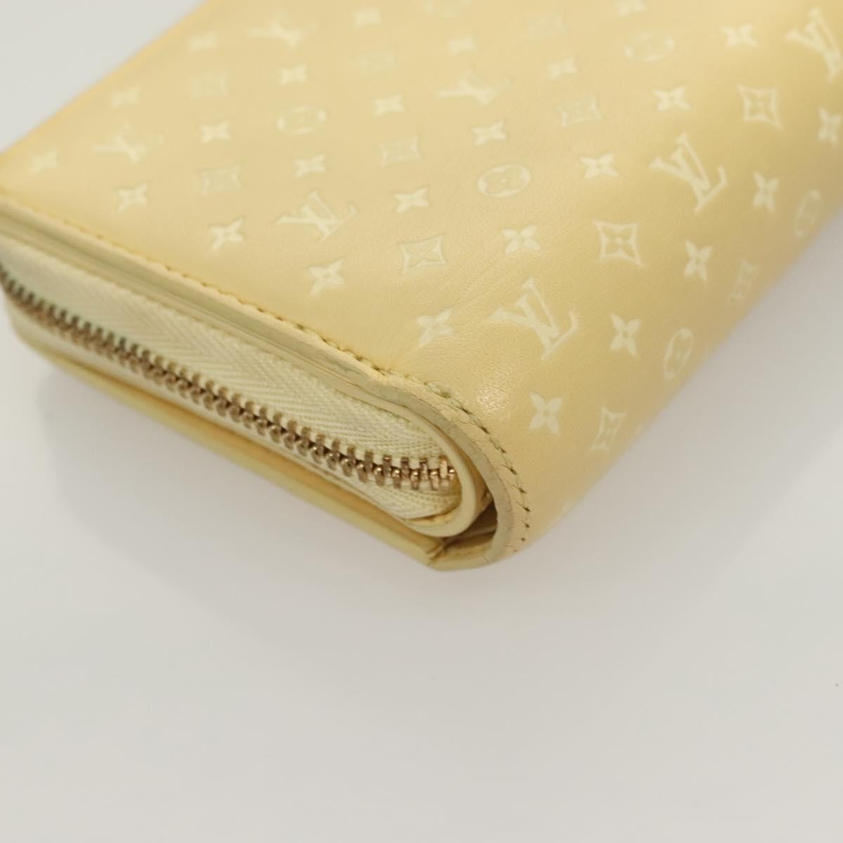 Louis Vuitton Lou Wallet Nanogram Leather, BEIGE, LEATHER, Wallets
