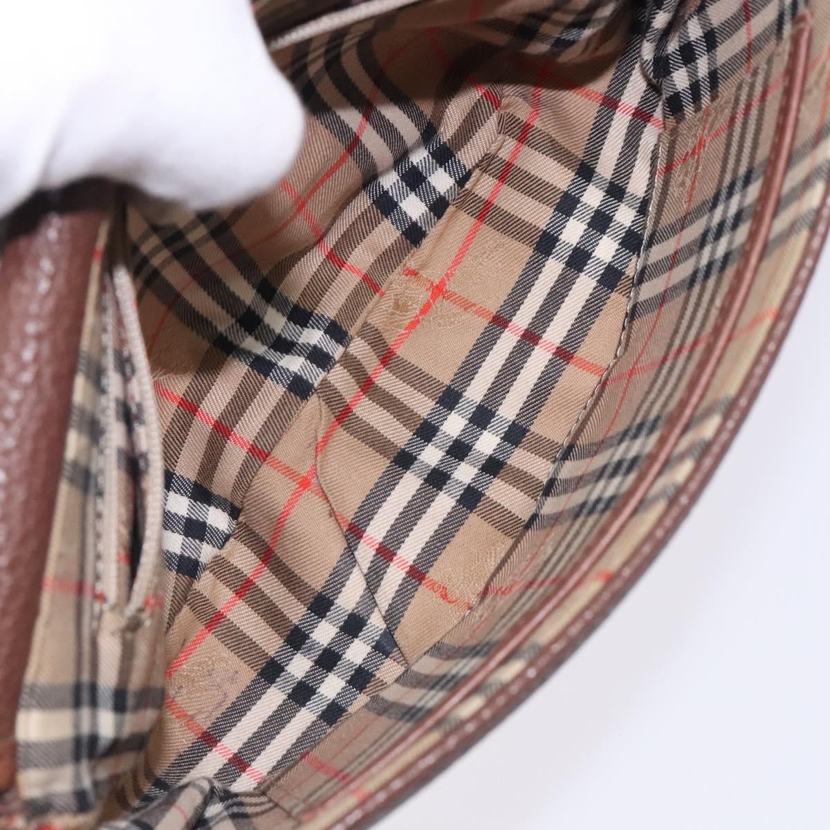 Burberry Flap Shoulder Bag Leather, BROWN, LEATHER, Shoulder bag