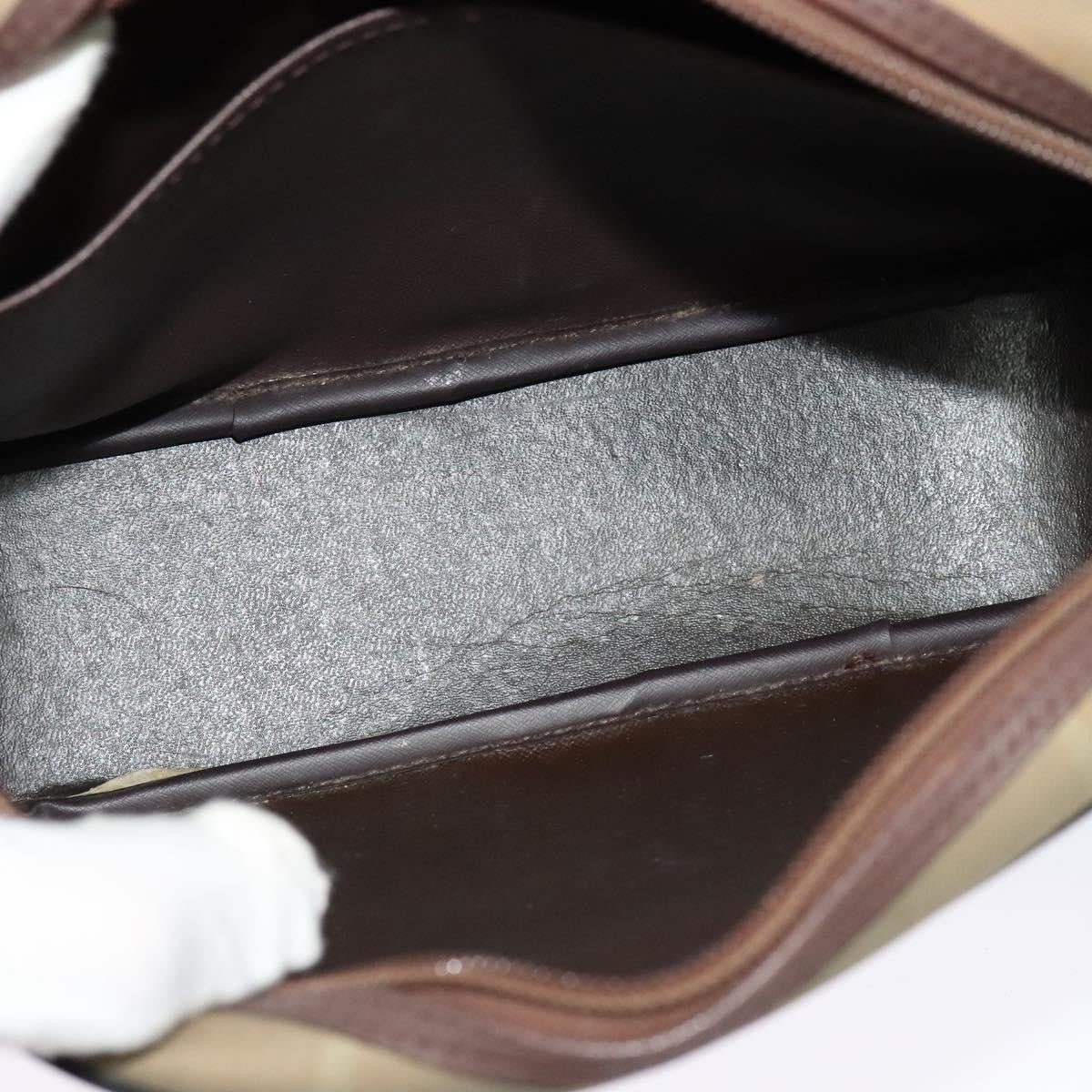 Burberry Nova check Shoulder bag Canvas, BEIGE, CANVAS, Shoulder bag