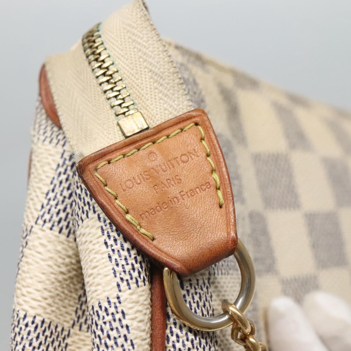 Louis Vuitton Eva Handbag Damier, BEIGE, CANVAS, Shoulder bag