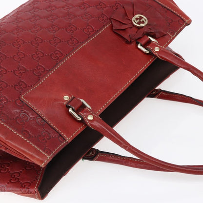 Gucci Vintage tote Leather, RED, LEATHER, Tote bag