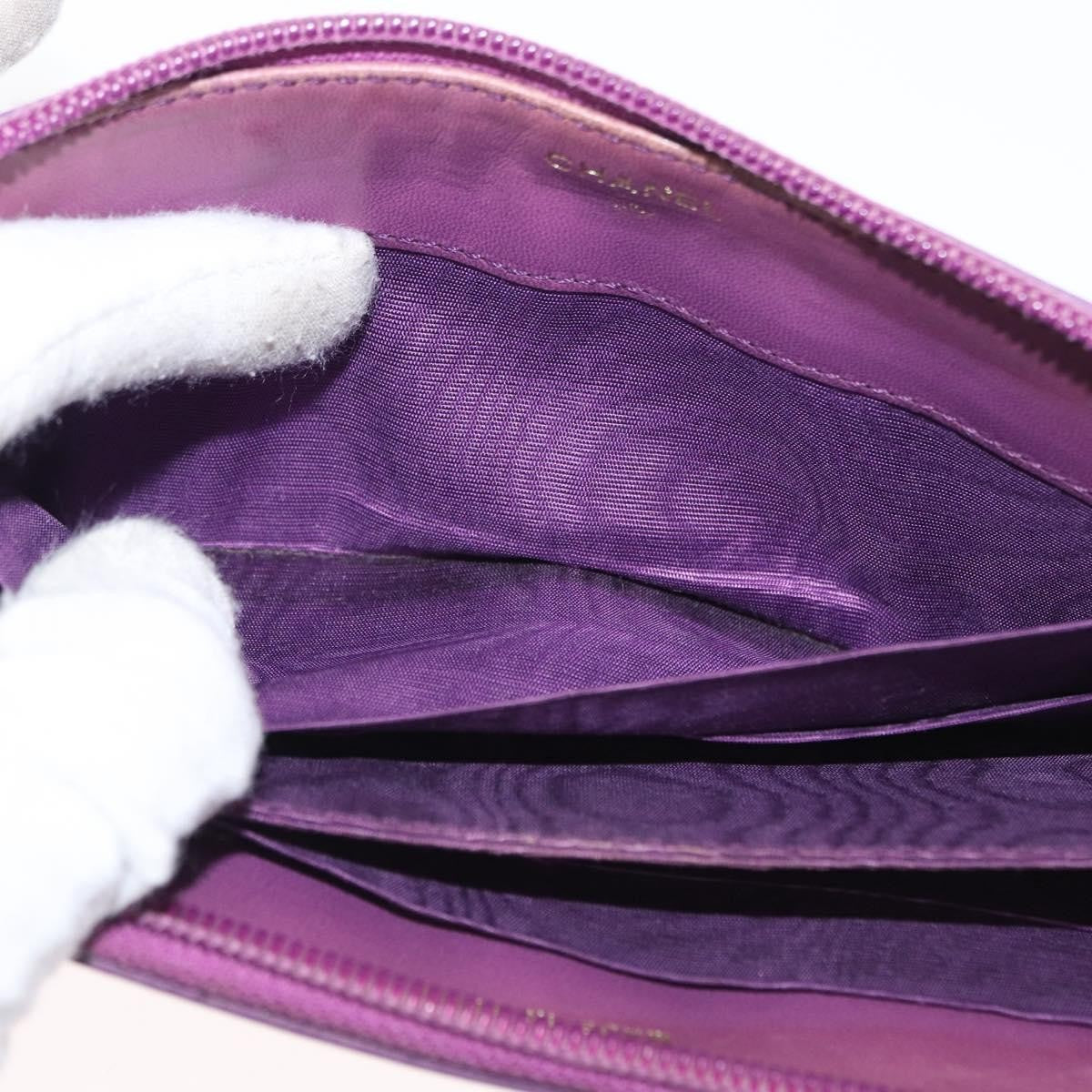 Chanel Timeless CC Zipped Wallet Caviar, PURPLE, LEATHER, Wallets