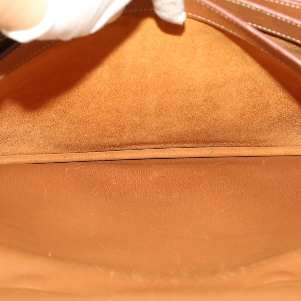 Hermes Sac a Depeches Bag Buffalo, BROWN, LEATHER, Briefcase