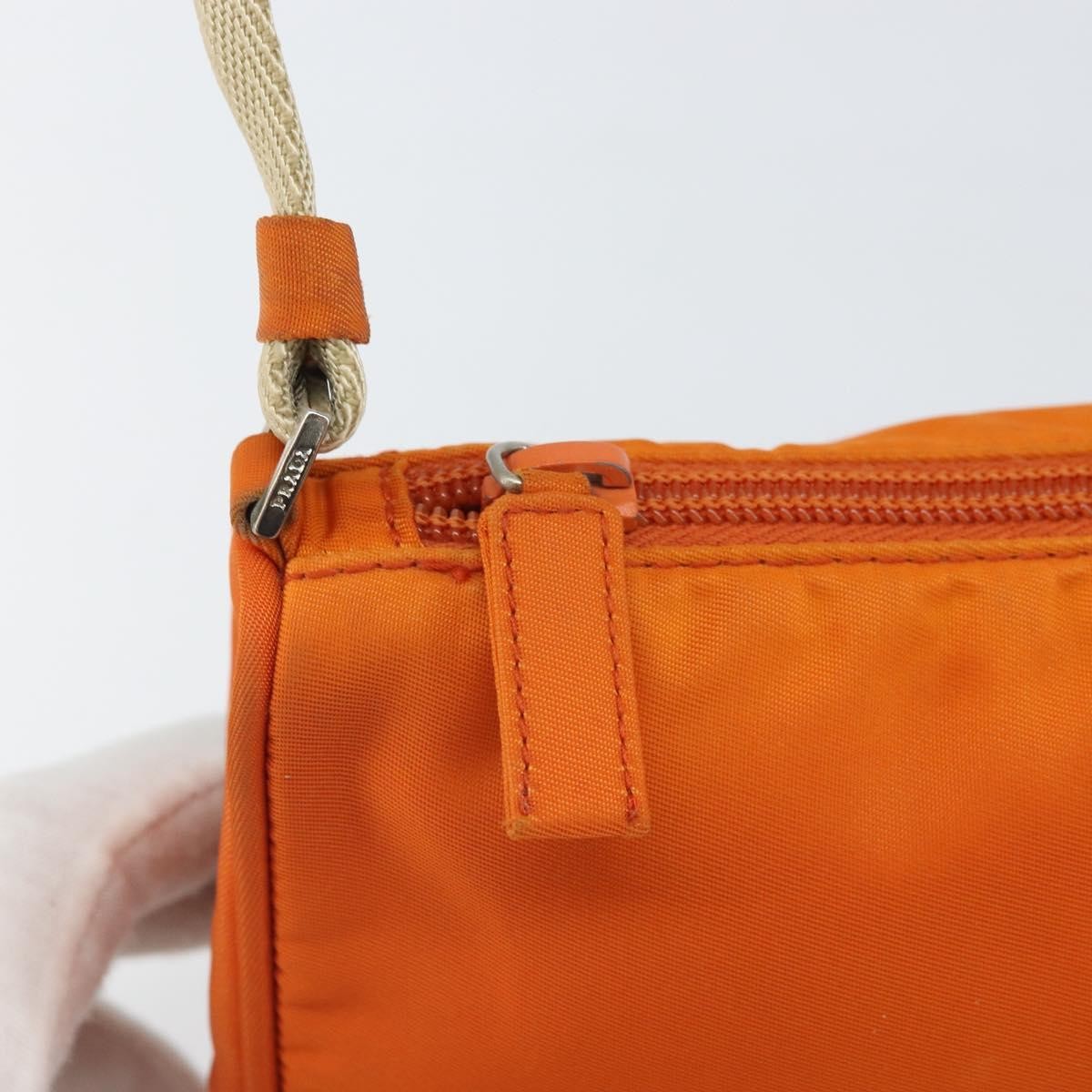 Prada Pochette Shoulder Bag Tessuto, ORANGE, NYLON, Clutche & pouche