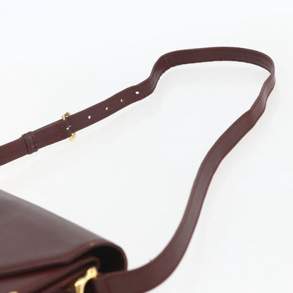cartier Must de Cartier Shoulder Bag Leather, BURGUNDY, LEATHER, Shoulder bag