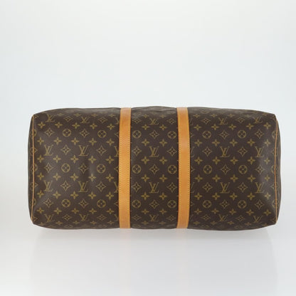 Louis Vuitton Keepall Bag Monogram Canvas, BROWN, CANVAS, Travel bag
