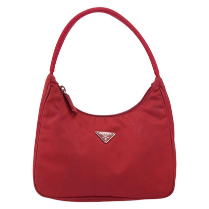 Prada Hobo Tessuto, RED, NYLON, Handbag