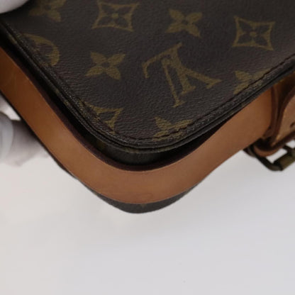 Louis Vuitton Cartouchiere Handbag Monogram Canvas, BROWN, CANVAS, Handbag