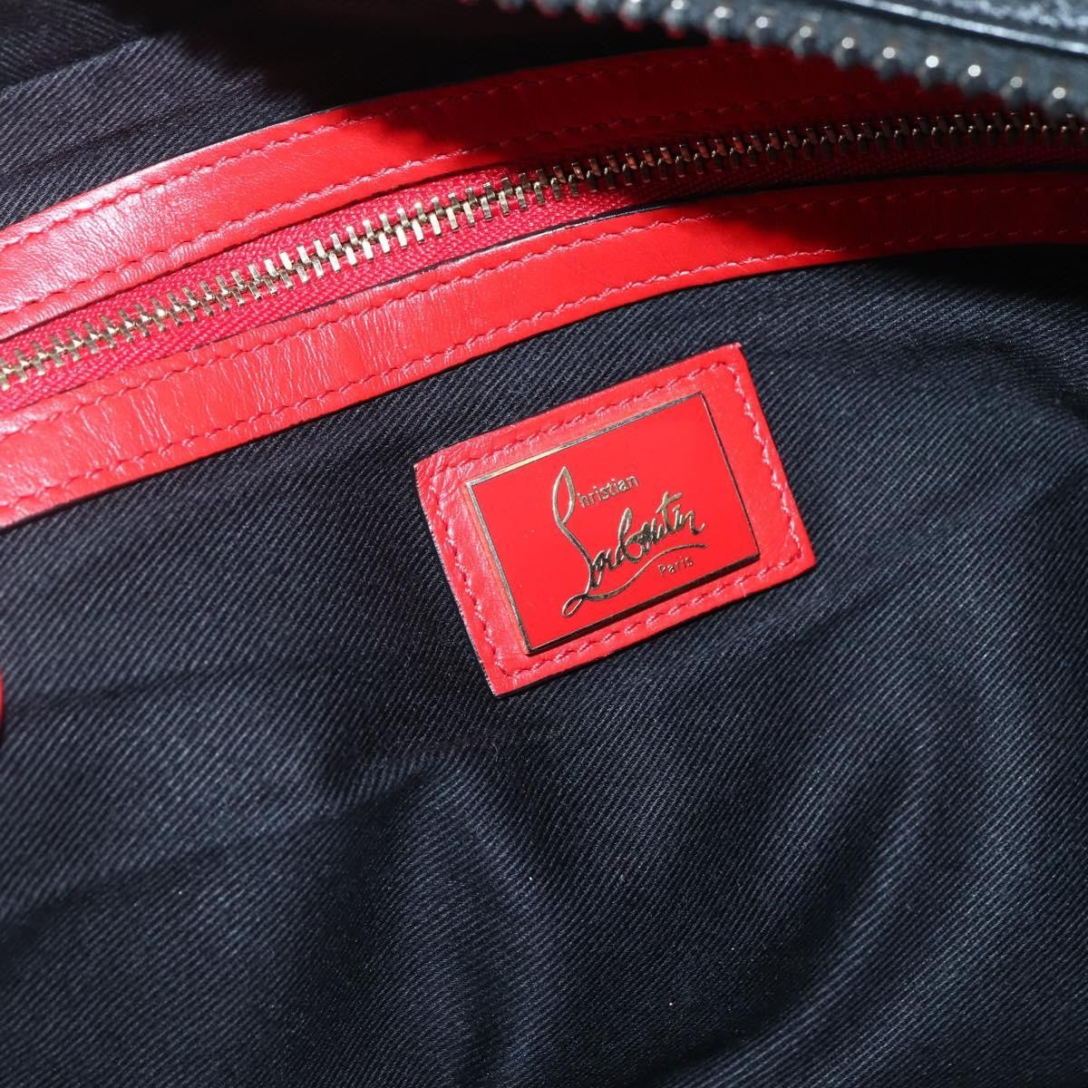 Christian Louboutin Loubiclutch Leather, BLACK, LEATHER, Clutche & pouche