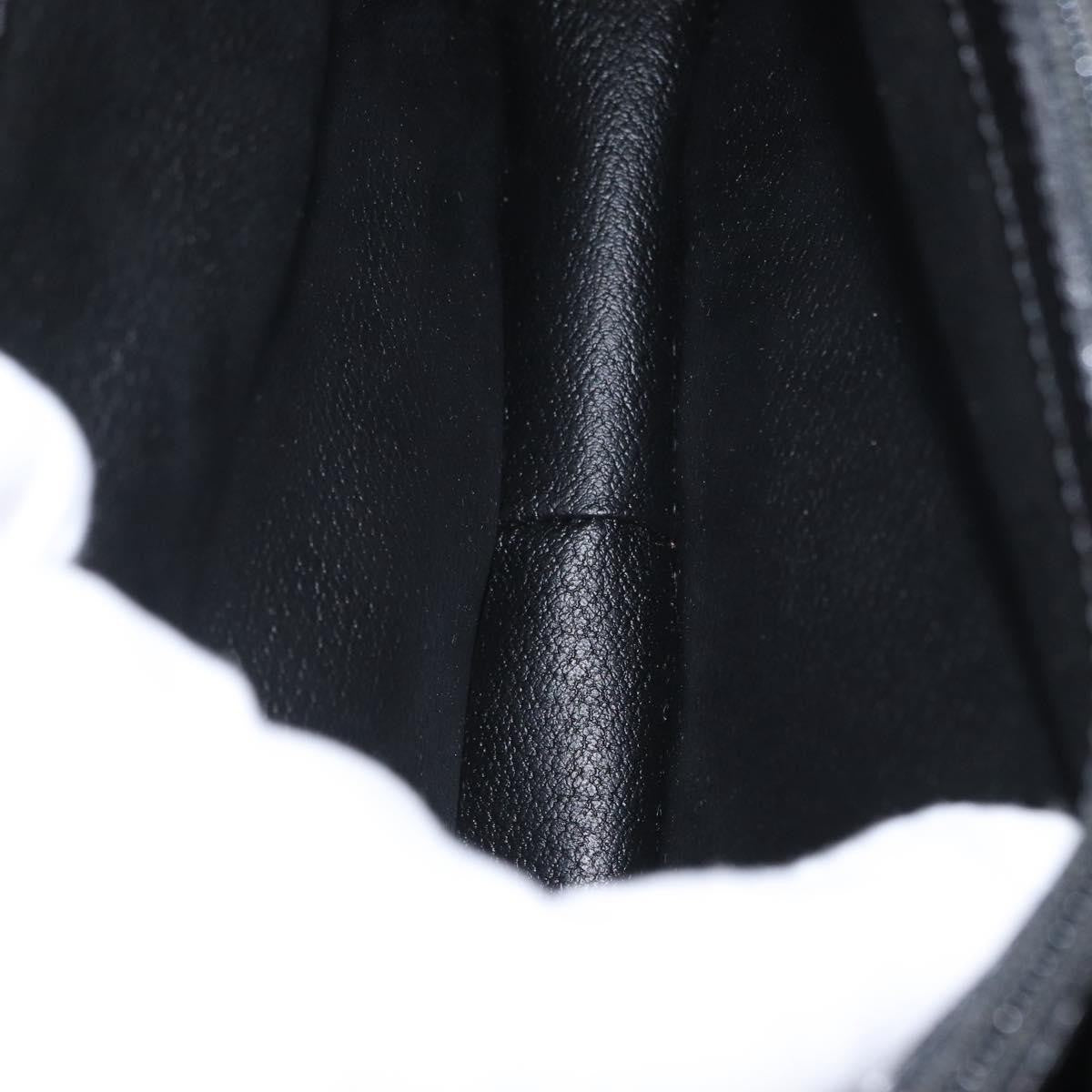 Celine Vintage Convertible Top Handle Bag Macadam Coated Canvas, Black, Canvas, Handbag