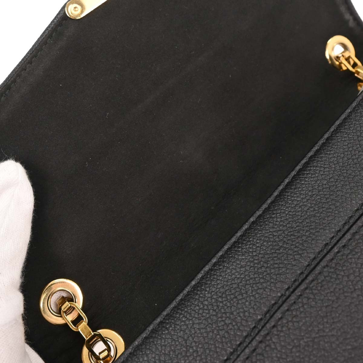 Louis Vuitton Saint Germain Handbag Monogram Empreinte Leather, BLACK, LEATHER, Shoulder bag