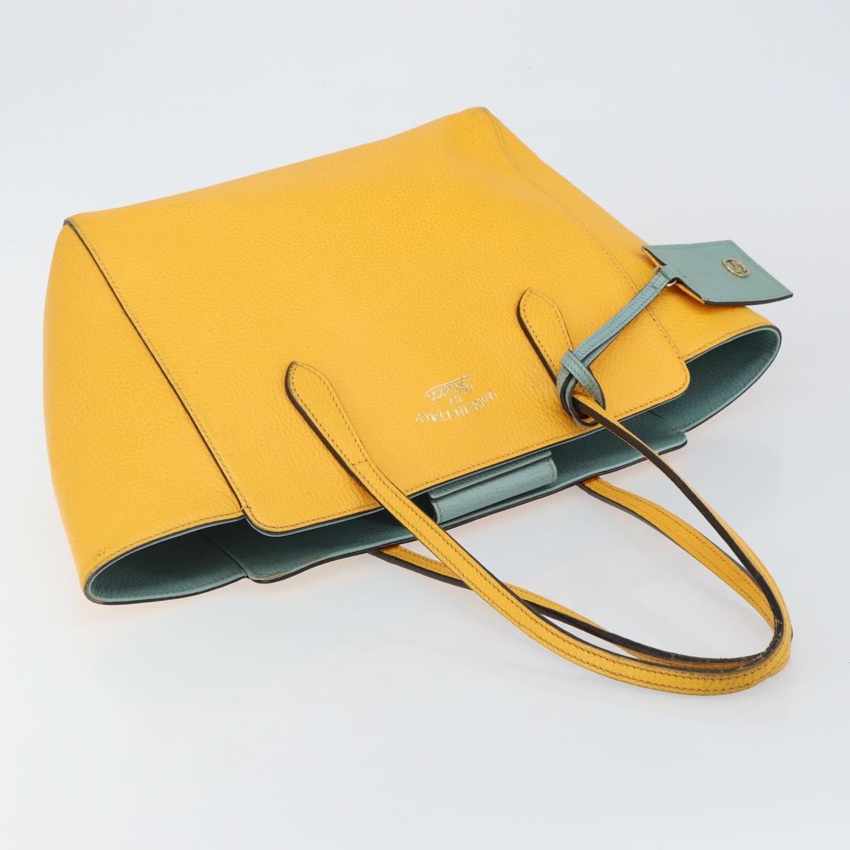 Gucci Swing Tote Leather, YELLOW, LEATHER, Tote bag
