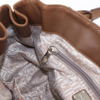 Salvatore Ferragamo Vintage Handbag Leather, BROWN, LEATHER, Handbag