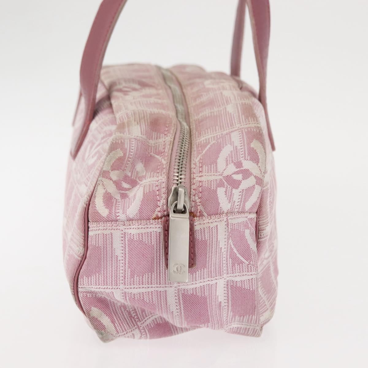 Chanel Travel Line Satchel Nylon, PINK, NYLON, Handbag
