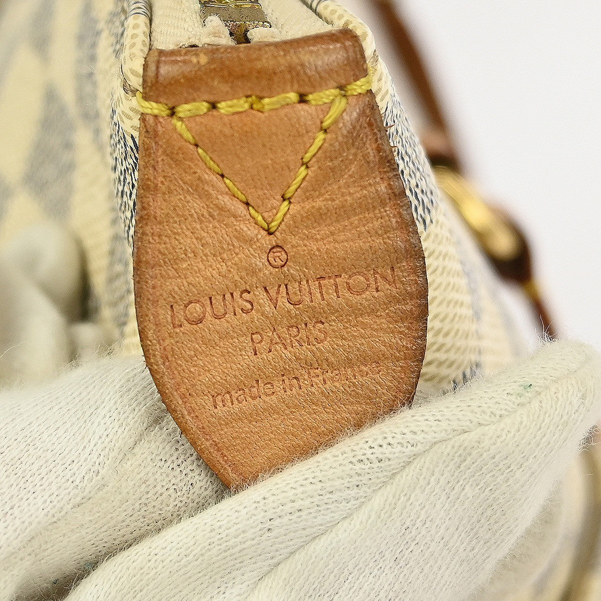 Louis Vuitton Totally Handbag Damier azur, WHITE, CANVAS, Tote bag