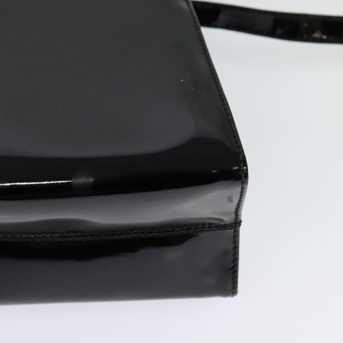 Salvatore Ferragamo Vintage Vara Bow Top Handle Bag Patent Leather, BLACK, PATENT_LEATHER, Handbag