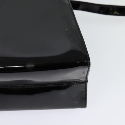 Salvatore Ferragamo Vintage Vara Bow Top Handle Bag Patent Leather, BLACK, PATENT_LEATHER, Handbag