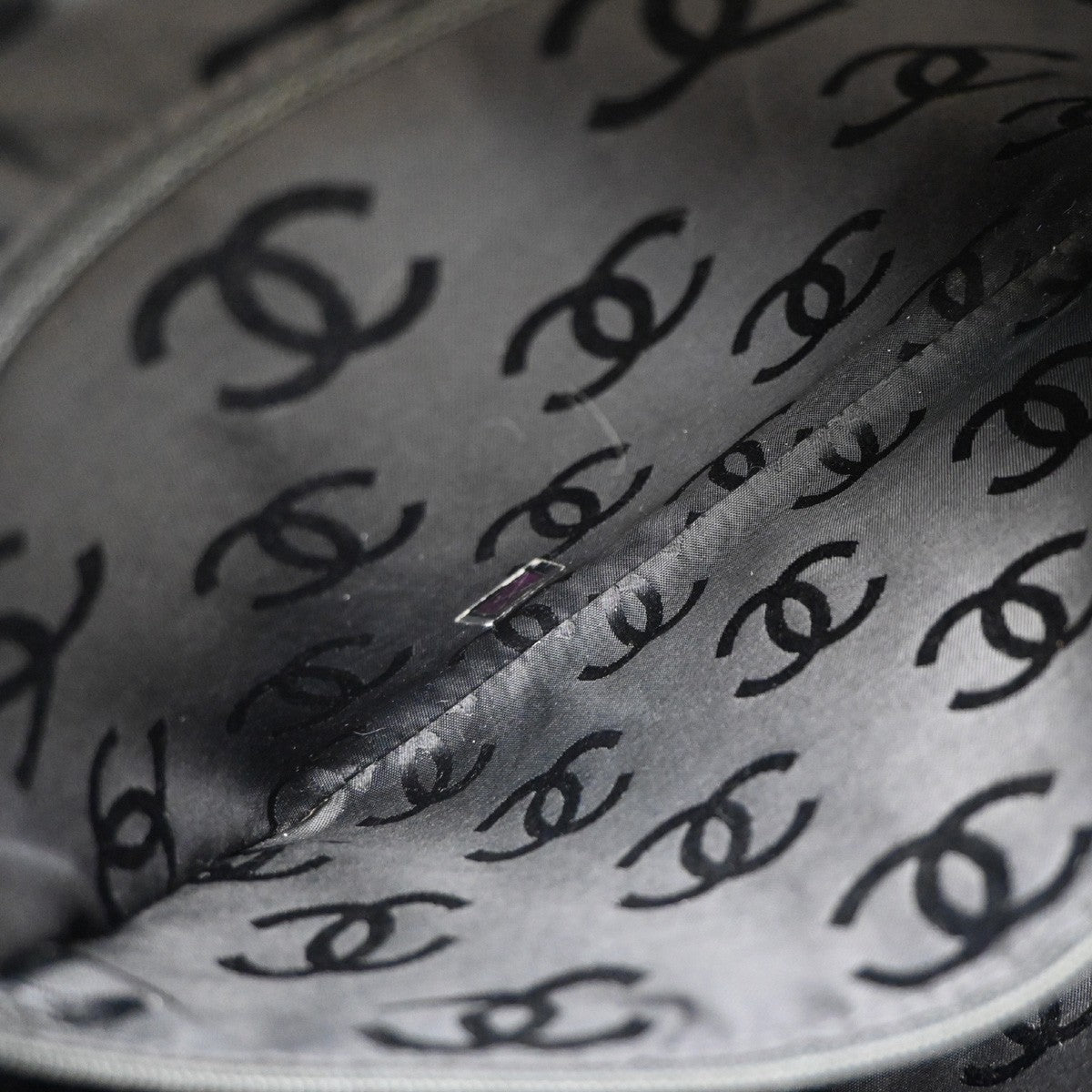 Chanel Surpique Boston Bag Quilted Leather, BLACK, LEATHER, Handbag