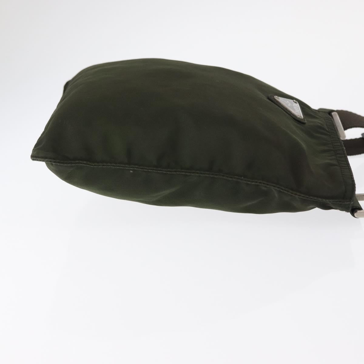 Prada Flat Messenger Bag Tessuto, KHAKI, NYLON, Shoulder bag