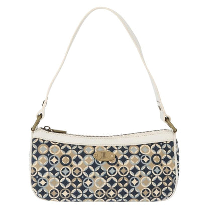 Celine Vintage Pochette Shoulder Bag Canvas, NAVY, CANVAS, Clutche & pouche