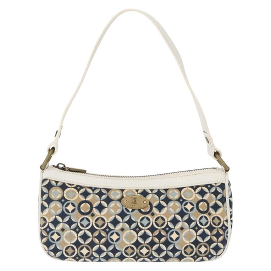 Celine Vintage Pochette Shoulder Bag Canvas, NAVY, CANVAS, Clutche & pouche