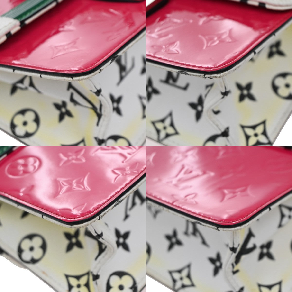 Louis Vuitton Wynwood Handbag Monogram Vernis with Monogram Canvas and Epi Leather, PINK, PATENT_LEATHER, Shoulder bag