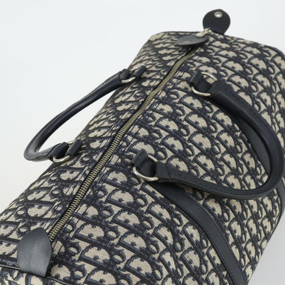 Christian Dior Vintage Trotter Boston Bag Canvas, NAVY, CANVAS, Travel bag