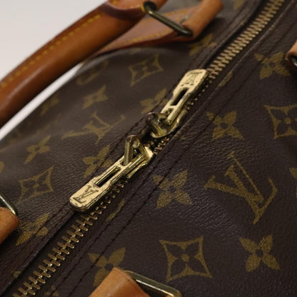 Louis Vuitton Keepall Bag Monogram Canvas, BROWN, CANVAS, Travel bag