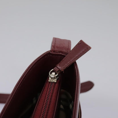 Burberry Shoulder Bag Leather, BURGUNDY, LEATHER, Shoulder bag