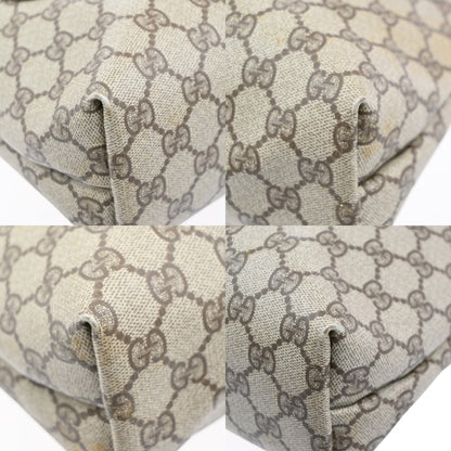 Gucci Vintage Web Strap Tote GG Coated Canvas, BEIGE, PVC, Tote bag