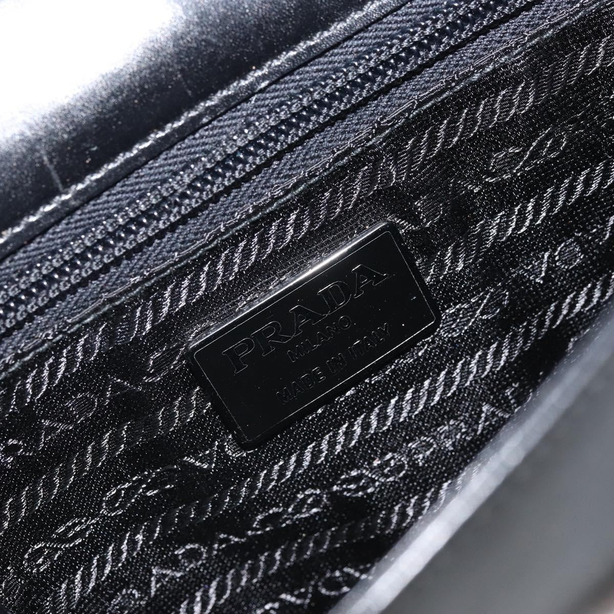 Prada Vintage Flap Shoulder Bag Leather, Black, Leather, Shoulder Bag